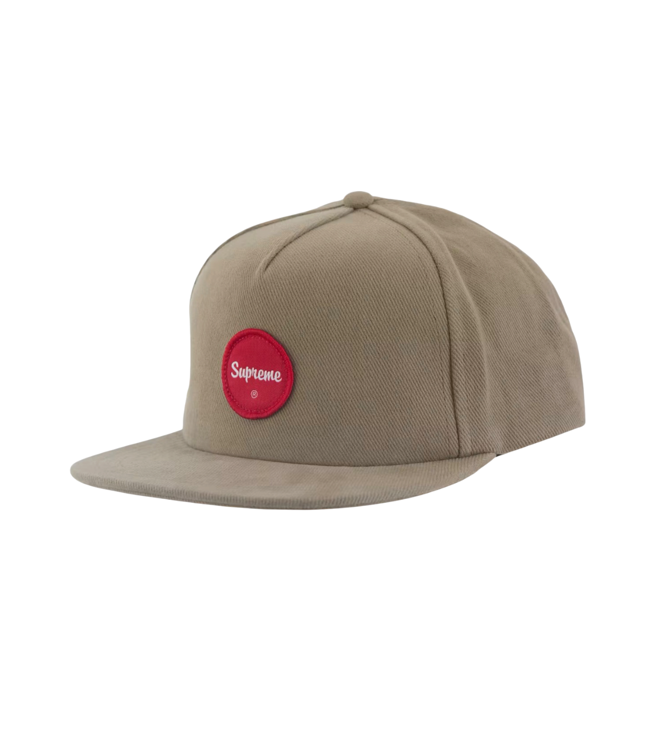 Supreme Twill Patch 5-Panel Hat Khaki