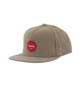 Supreme Twill Patch 5-Panel Hat Khaki