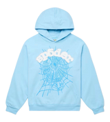 Sp5der Sky Blue Hoodie Small (Pre-Owned) Small Stains