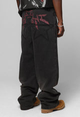 Loiter Y2K Baggy Carpenter Pants Black