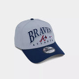 New Era Atlanta Braves MLB 9FORTY Embroidery Wordmark A-Frame Snapback Hat