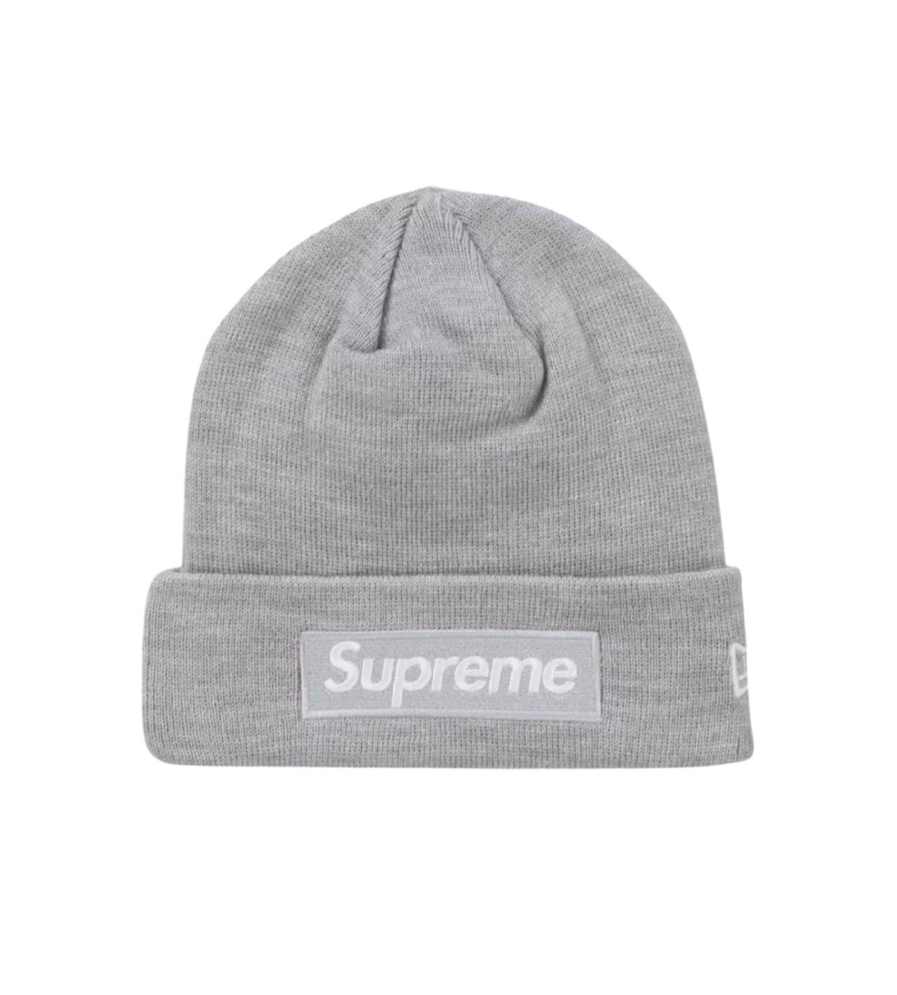 Supreme X New Era Beanie Box Logo Grey