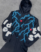 Red Letters Racer To Jesus Black Hoodie