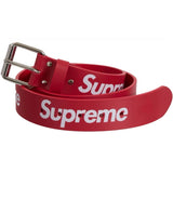 Supreme Red SS25 Leather Belt XL New