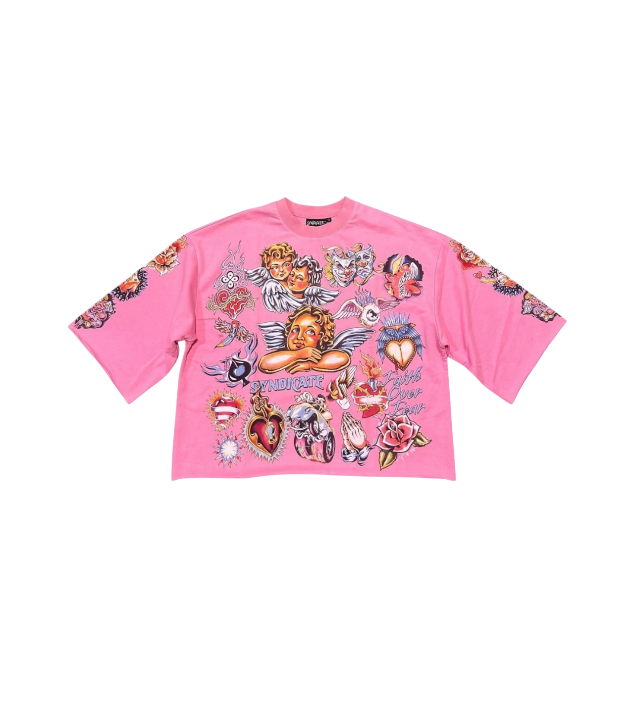 Syndicate Faith Cropped Tee Pink