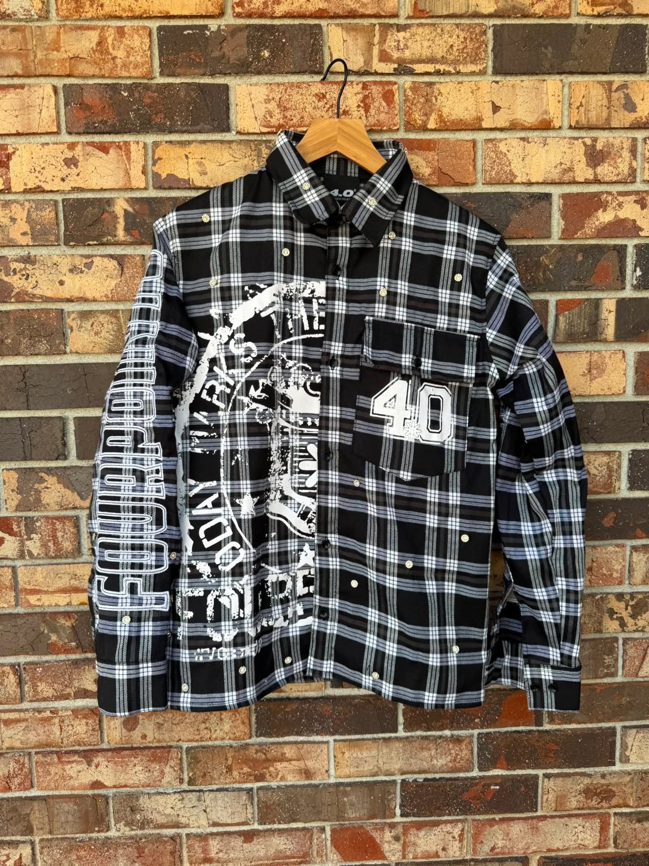 4.0 Streetwear Co Flannel Black