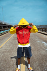 4.0 Streetwear Co Vier Nul Zip Red/Yellow