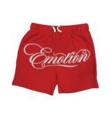 Mixed Emotions Red Script Shorts