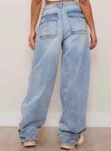 Wide Leg Baggy Denim Vibrant MIU