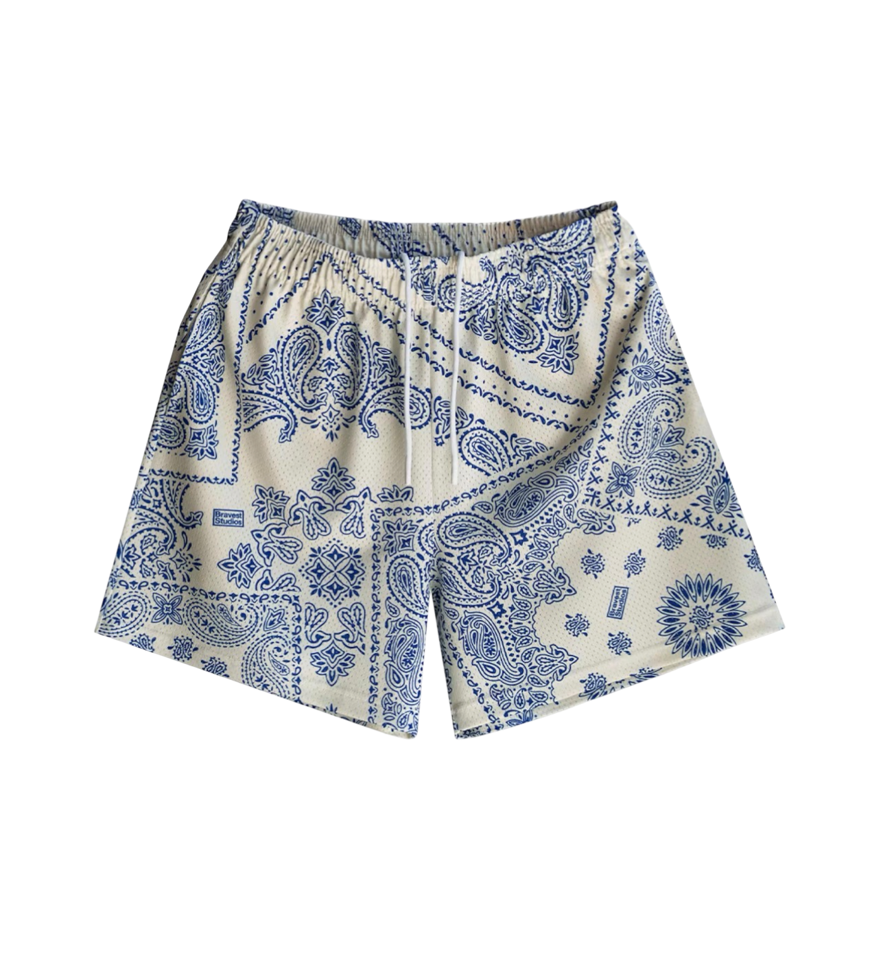 Bravest Studios Paisley Shorts Blue/White