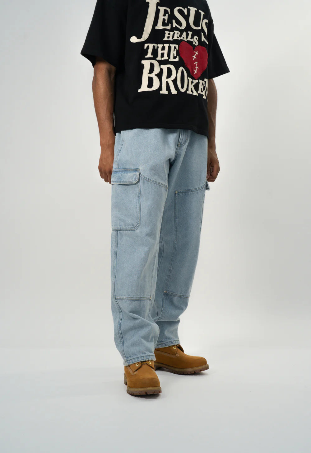 God In You “Carpenter Cargo Denim” Blue
