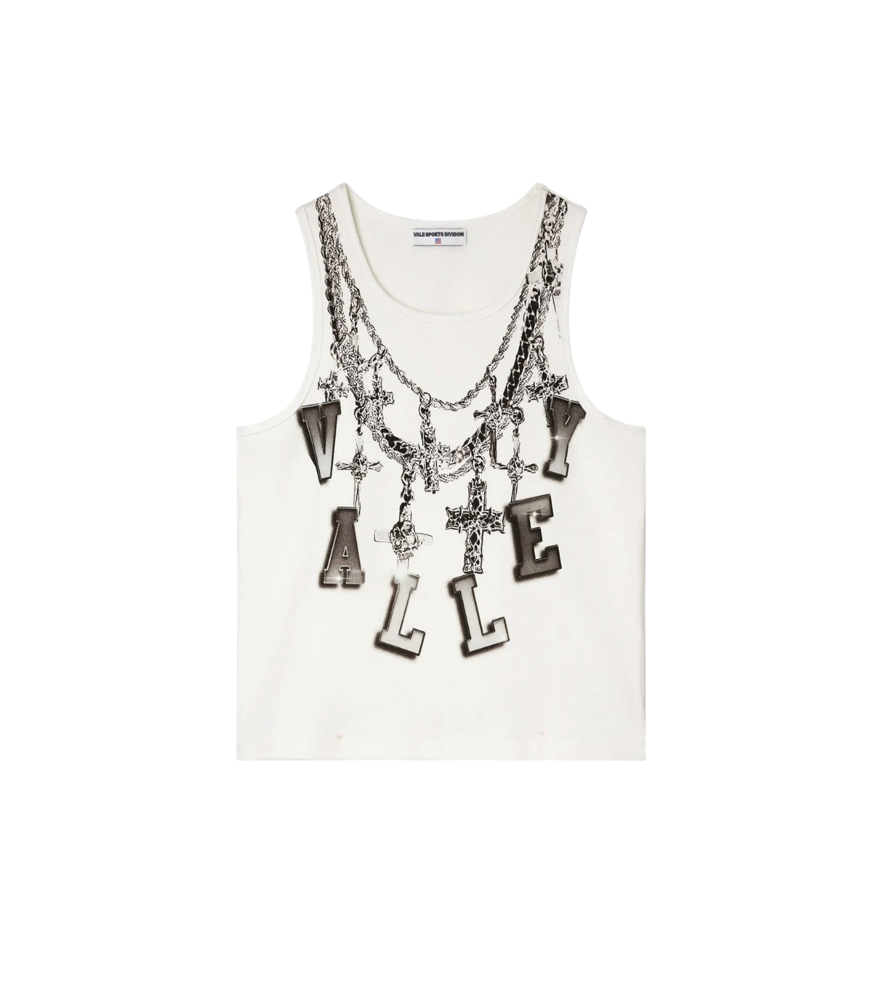Vale Chain Tank Top White