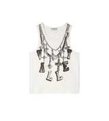 Vale Chain Tank Top White