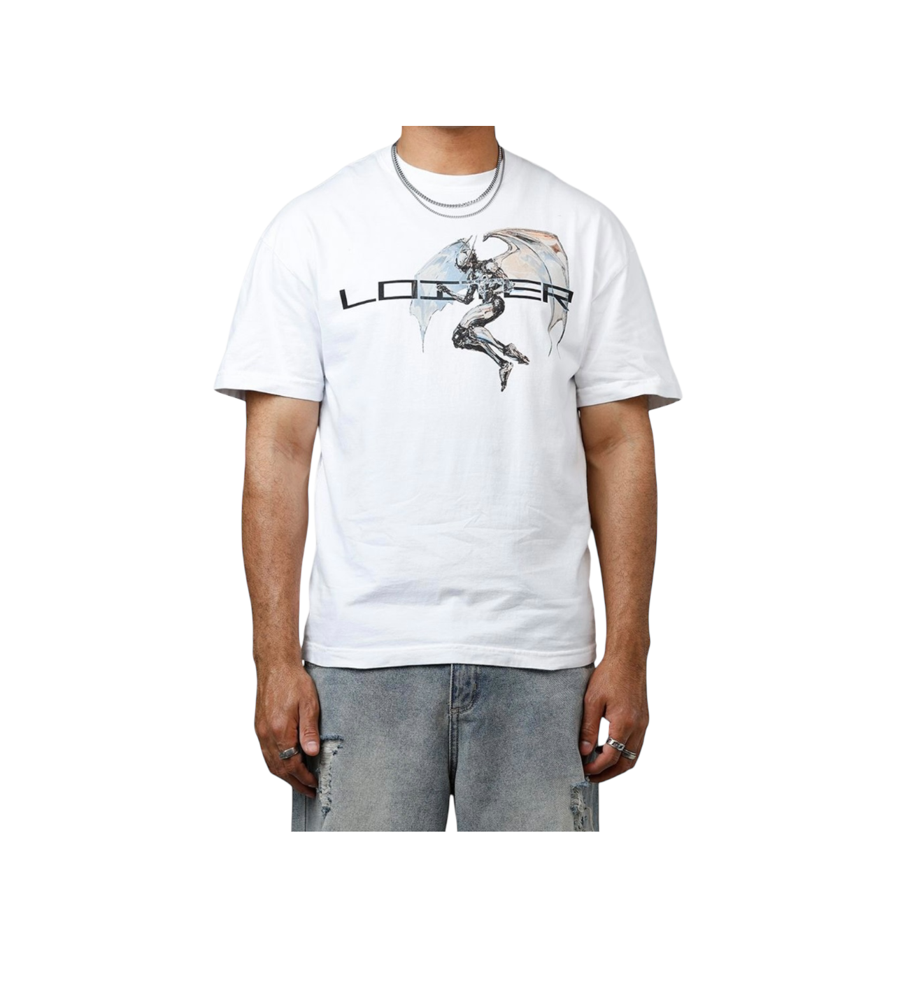 Loiter Chrome Angel Tee White