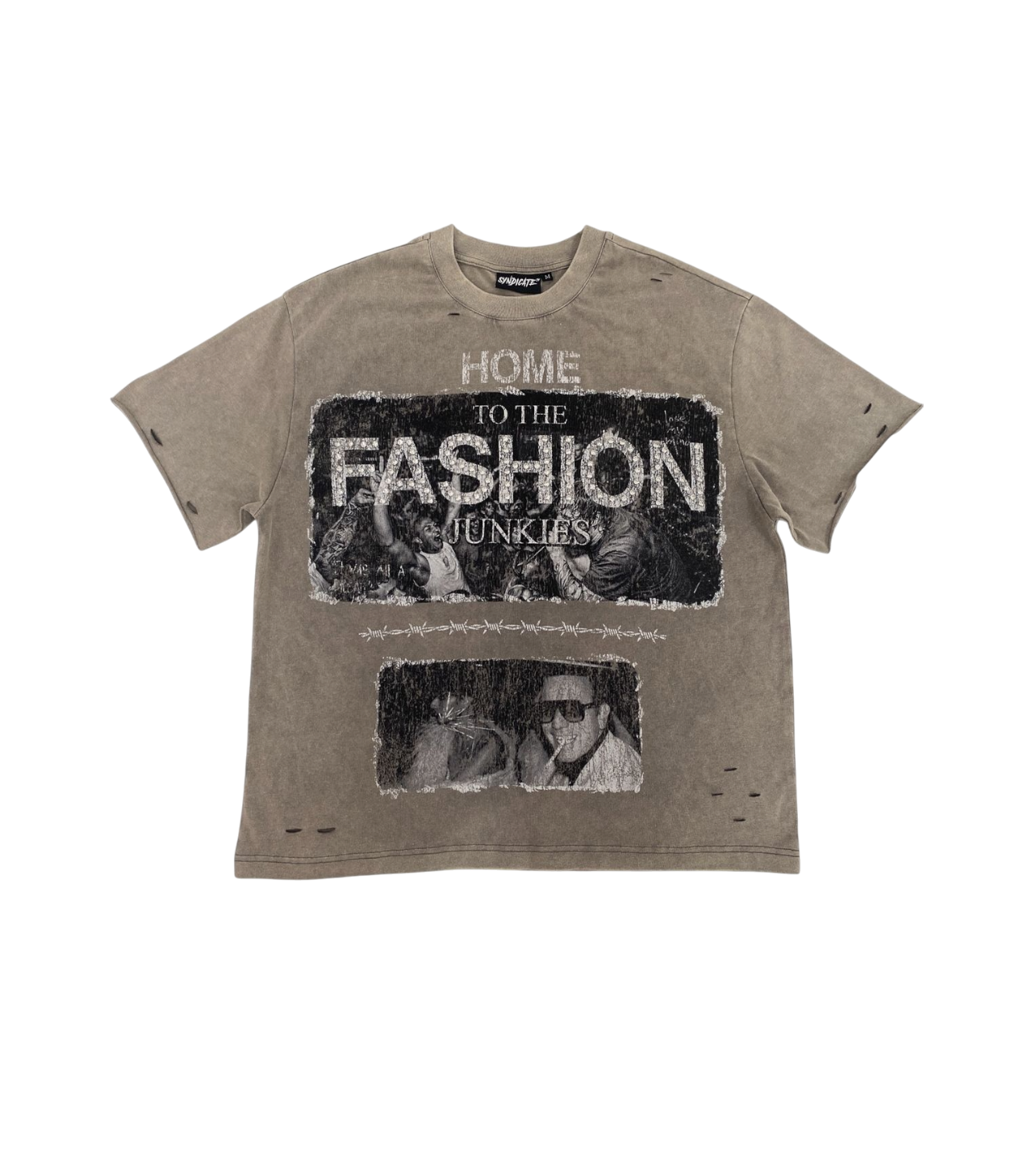 Syndicate Fashion Junkie Tee Tan