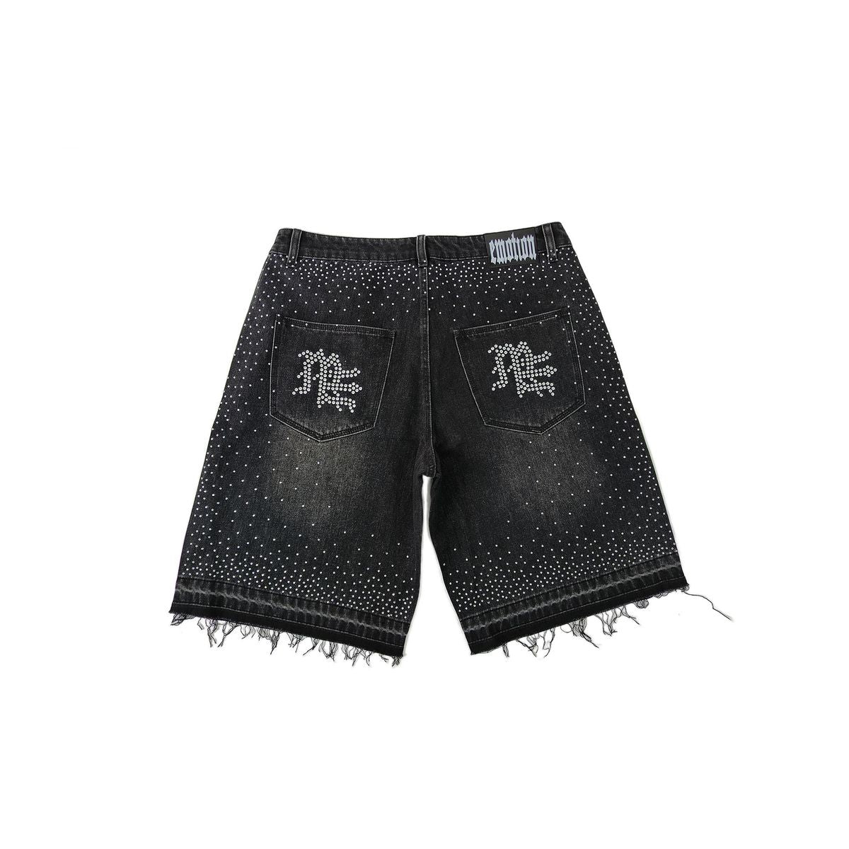 Mixed Emotions “Rhinestone” Shorts Black