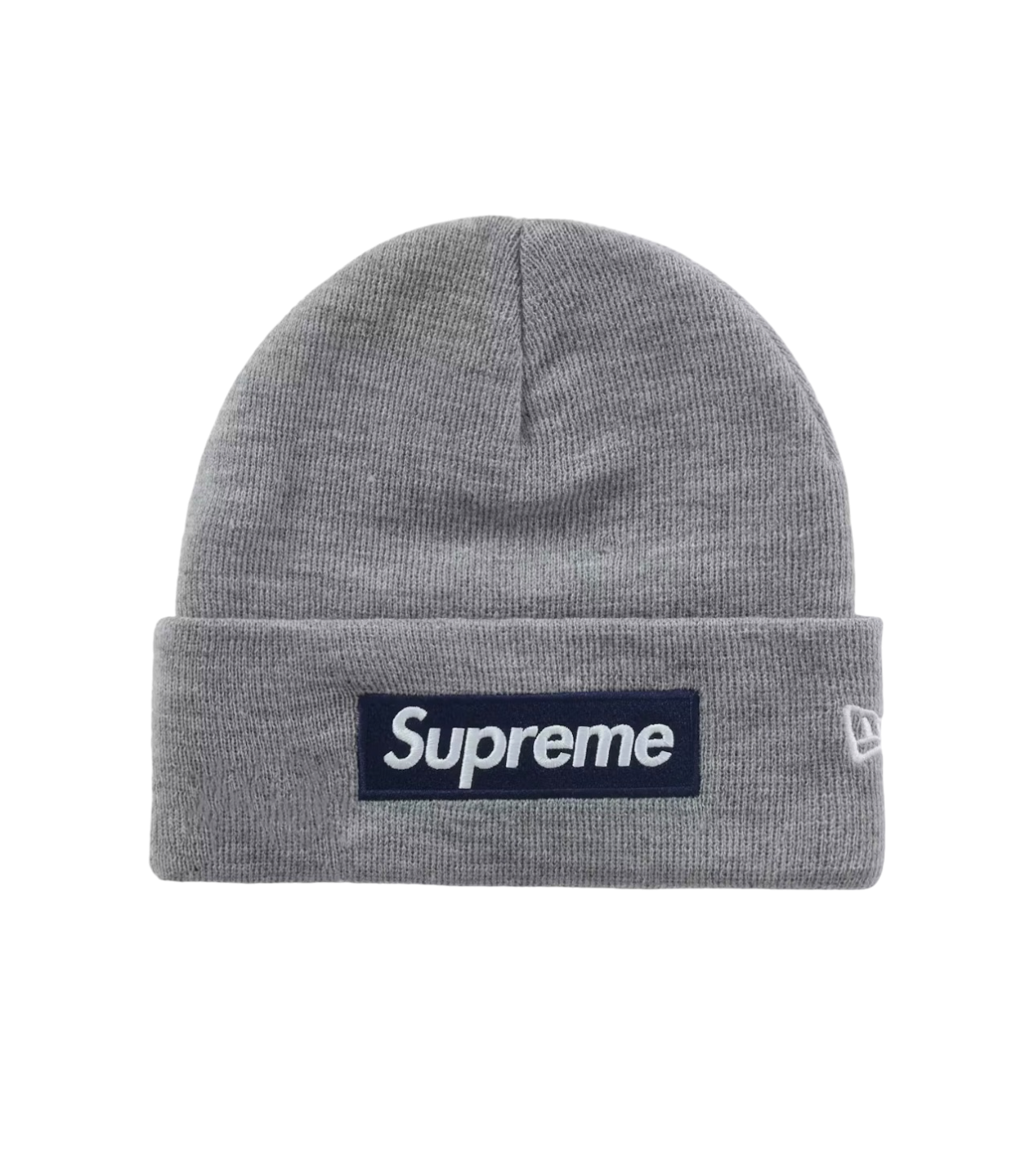 Supreme New Era Box Logo Beanie Gray/Navy