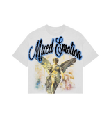 Mixed Emotions Cropped Angel Tee White