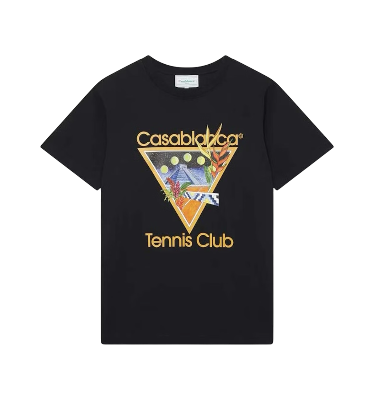 Casablanca Black Tennis Club Tee