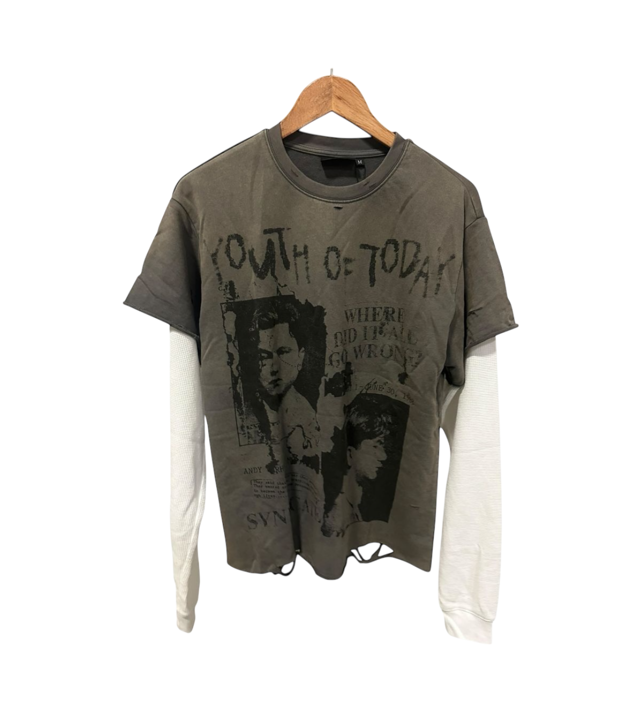 Syndicate “Youth” Distressed L/S Tee