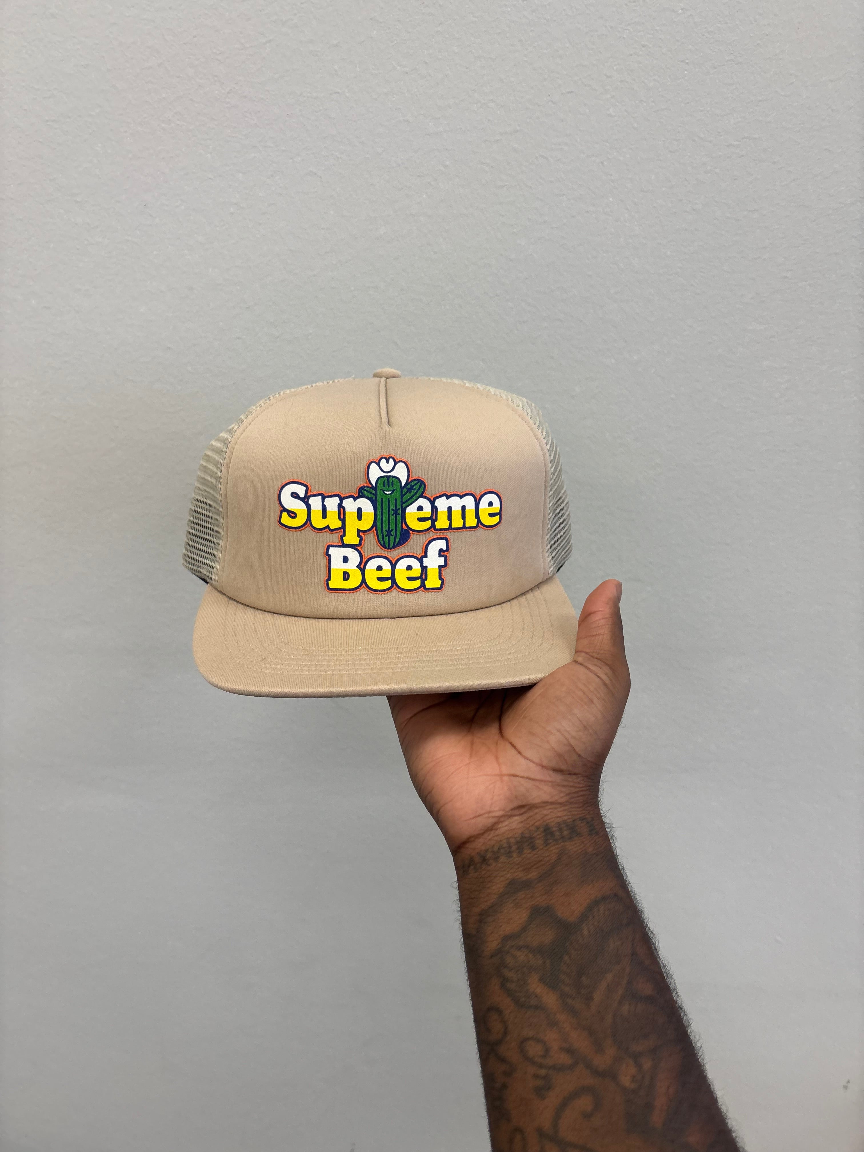 Supreme Beef Mesh Back 5 Panel Brown SS25