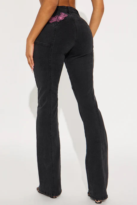 Von Dutch Black Patch Jeans