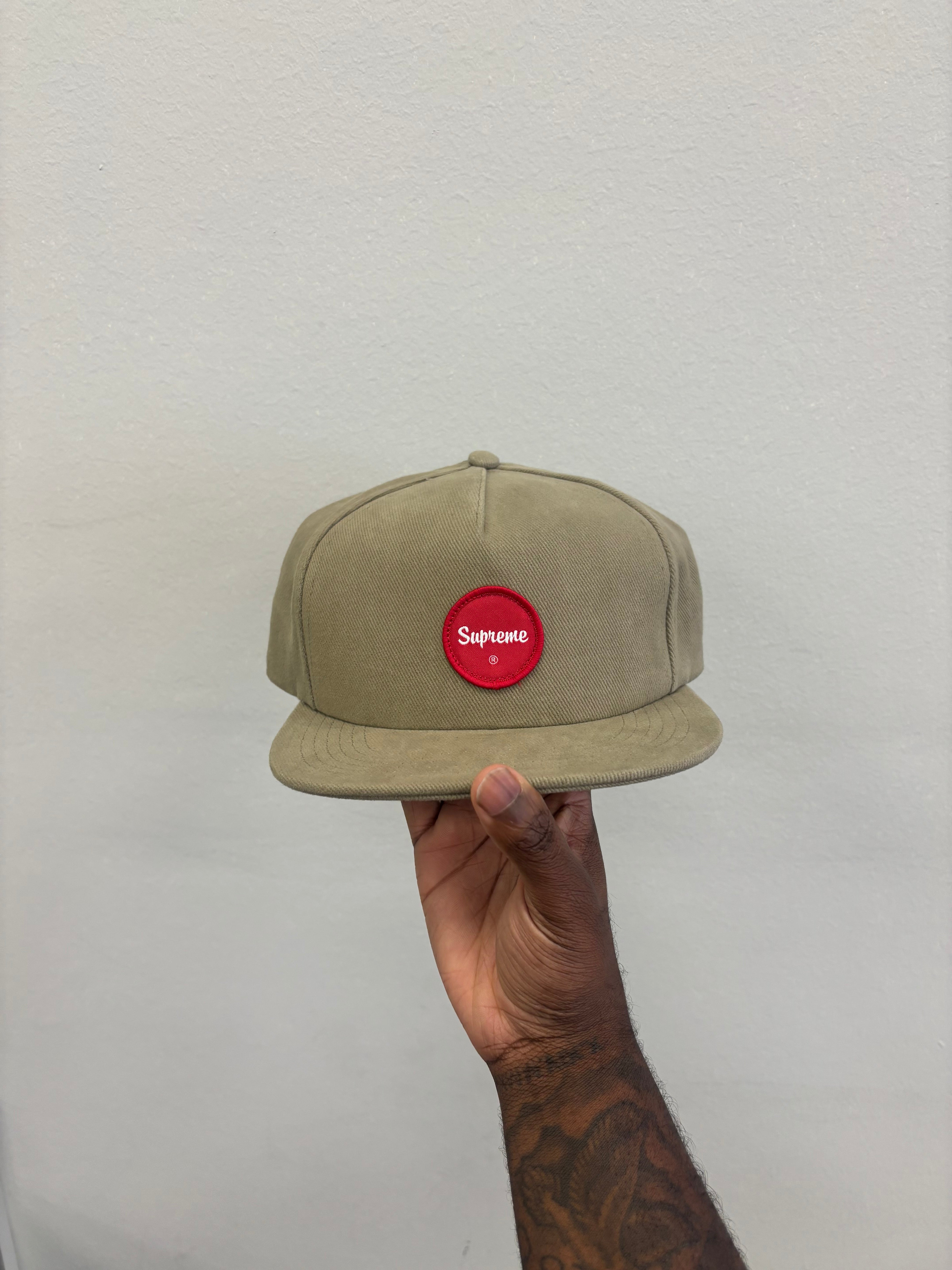 Supreme Twill Patch 5-Panel Hat Khaki