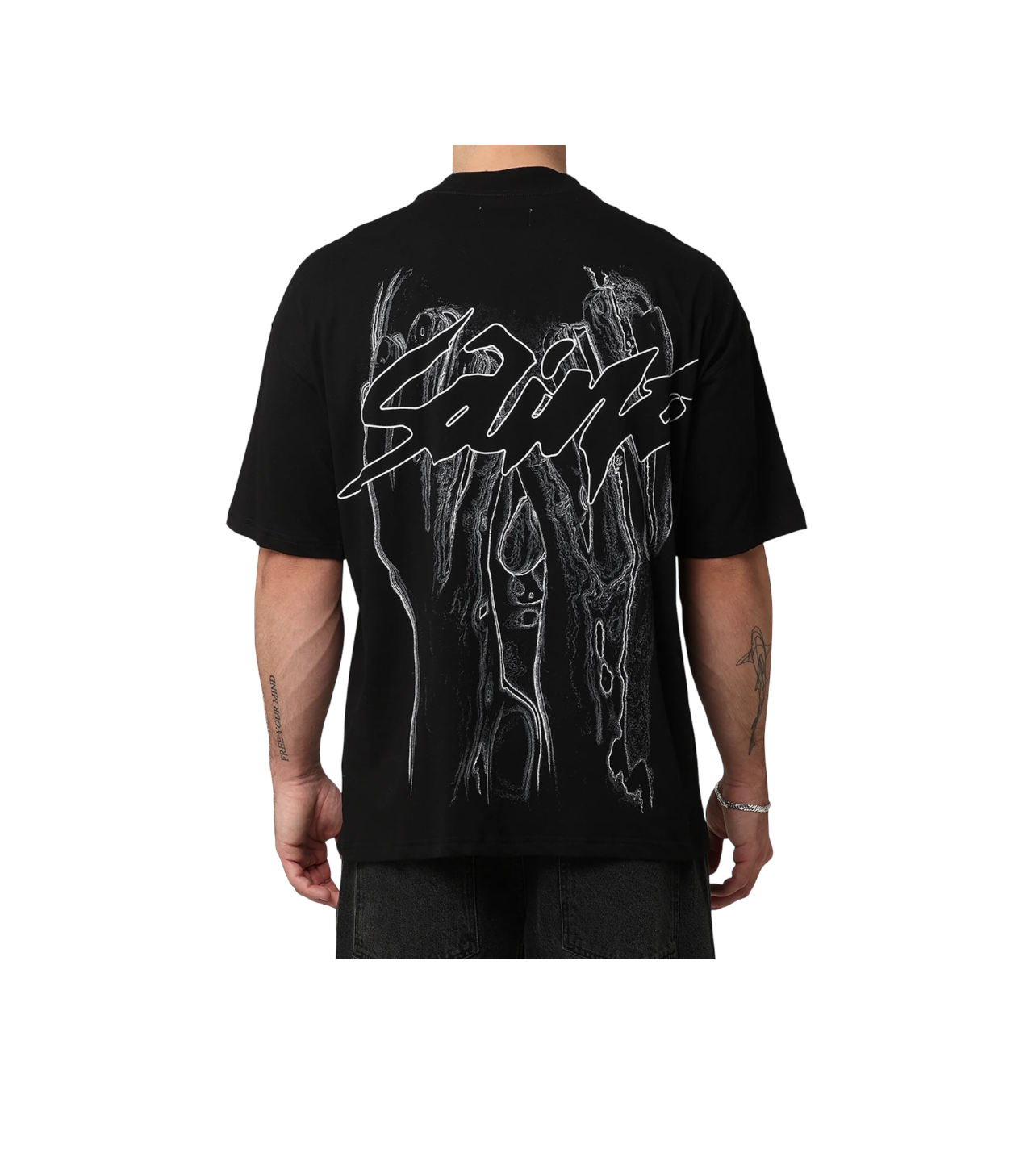 Saint Hands Black/White Tee