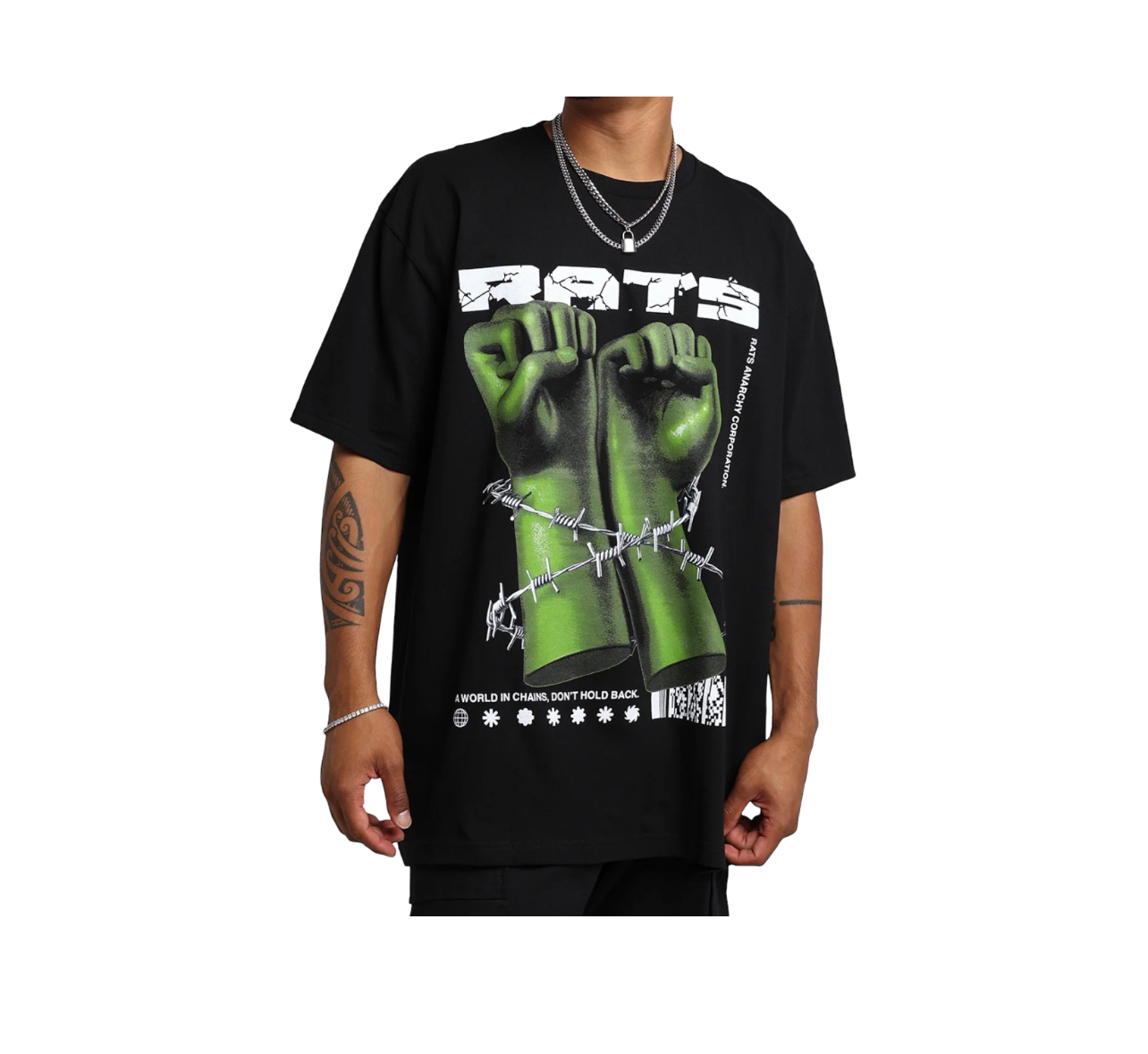 RGF Black/Green Hands Tee