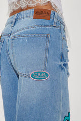 Von Dutch Eye Wide Leg Denim