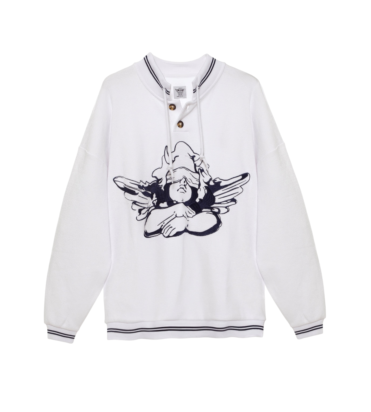 Boys Lie Navy Cherub University Henley Crewneck