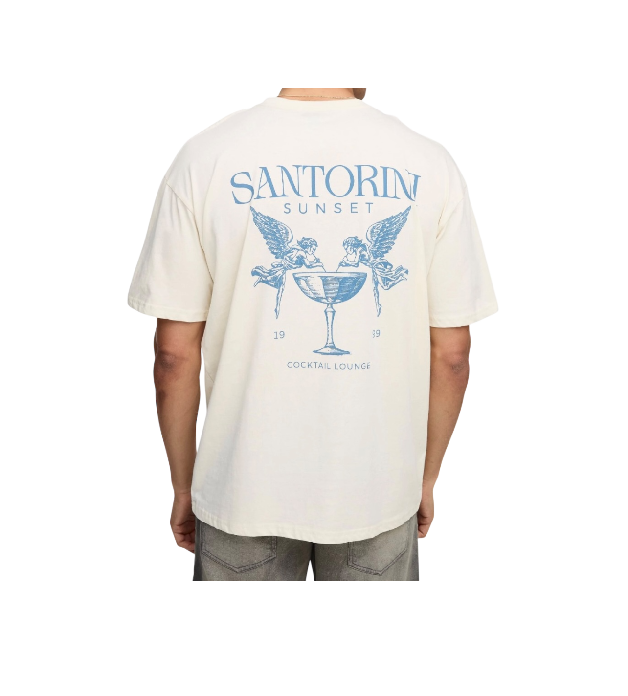 Santorini Sunset Tee Cream