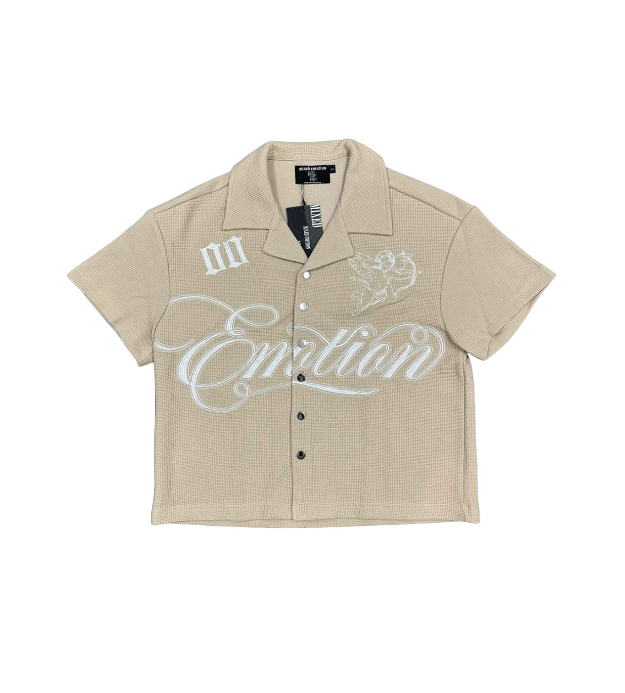 Mixed Emotions Tan Signature Button Up