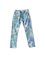 MNML Multi Color Skinny Jeans Teal/Purple