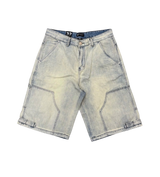 Waimea Double Knee Jean Short Light Wash