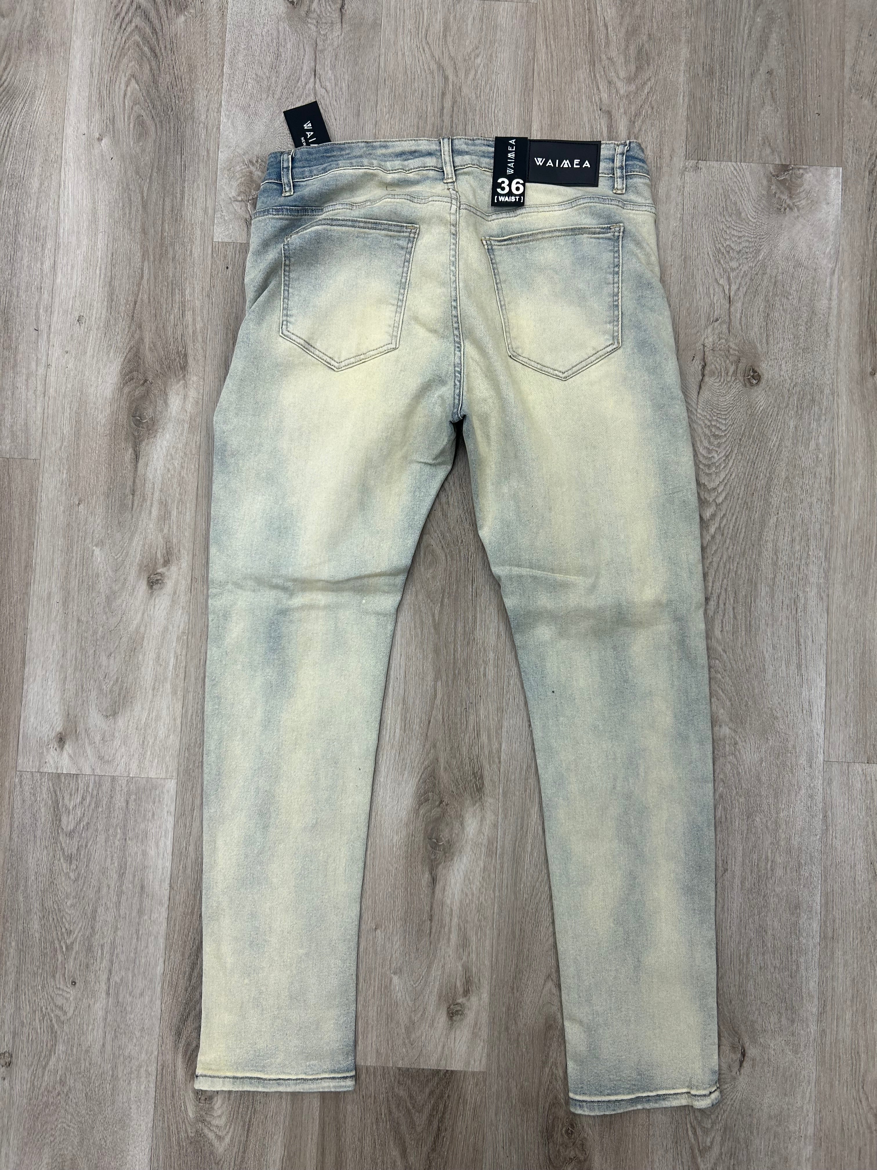 Waimea Bleach Wash Skinny Denim