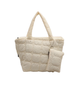 Aspen Cream Bag With Zip Pouch