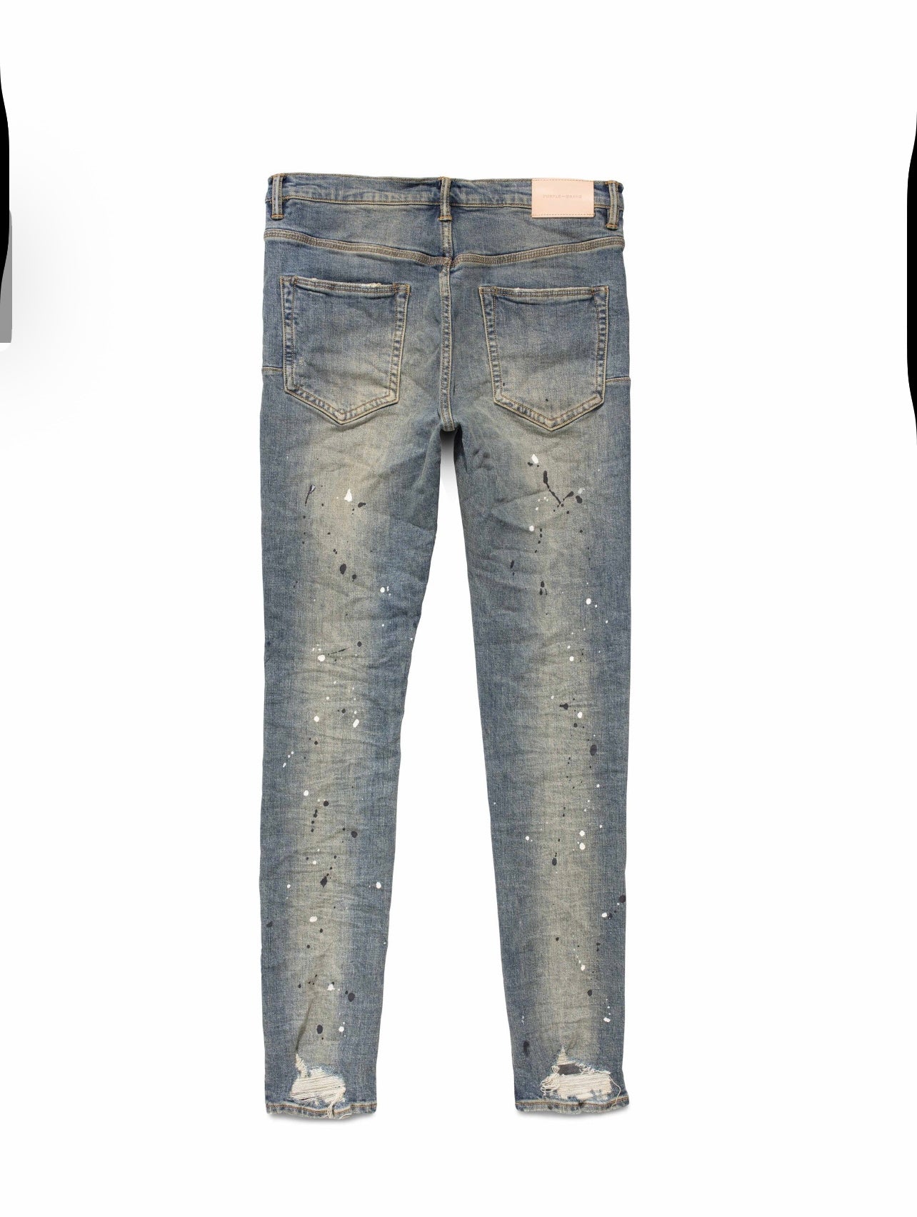 Purple Jeans Blue Splatter