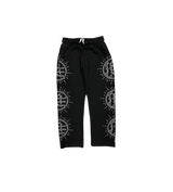 Mixed Emotions Rhinestone Sweats Black