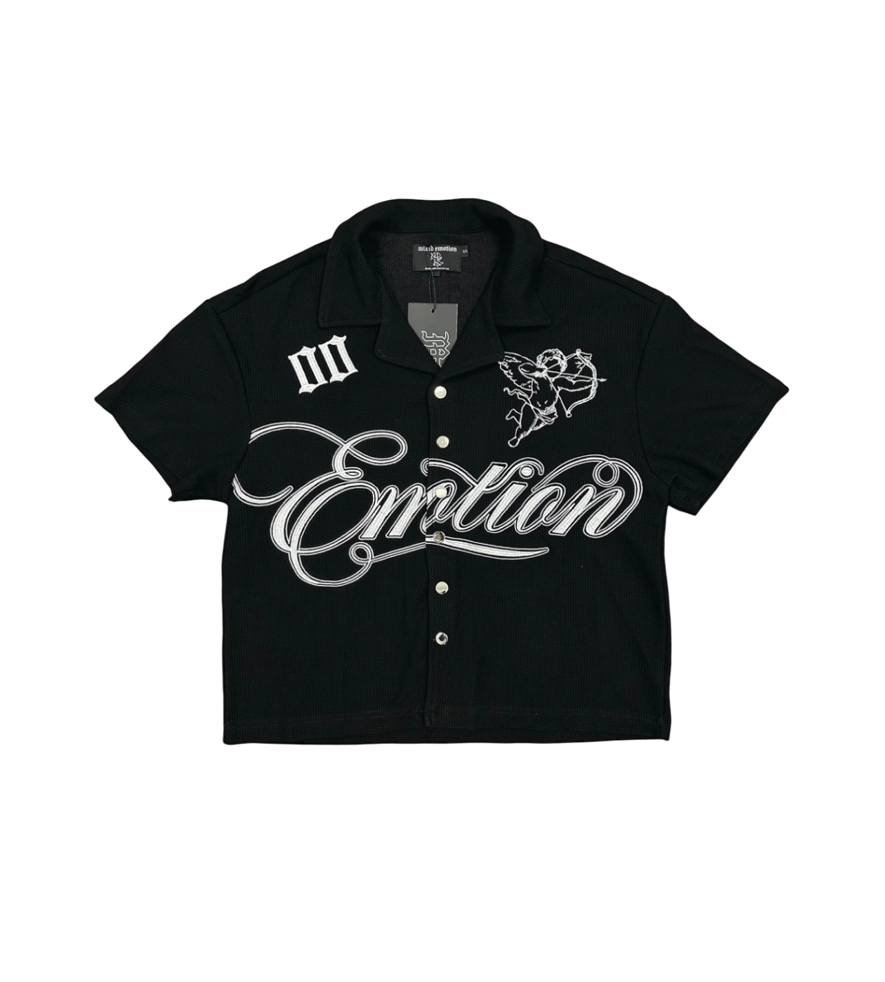 Mixed Emotions Black Signature Button Up