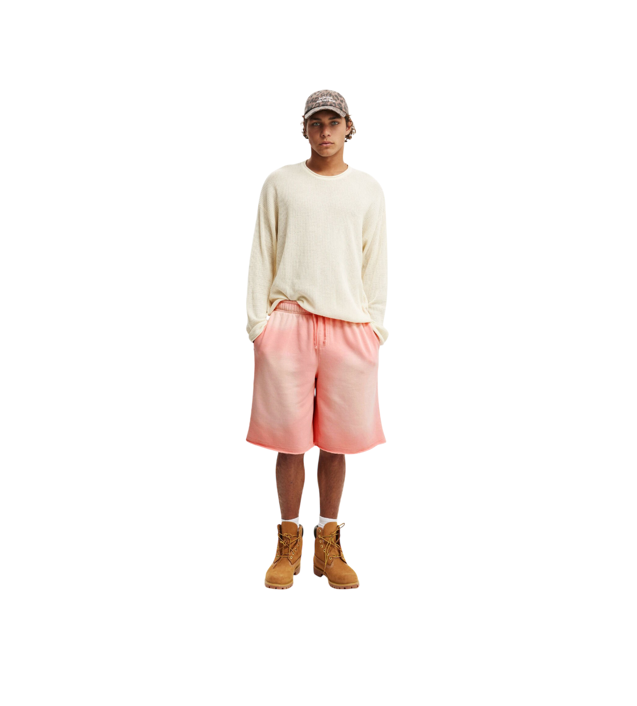 Sunwash Pink Baggy Shorts