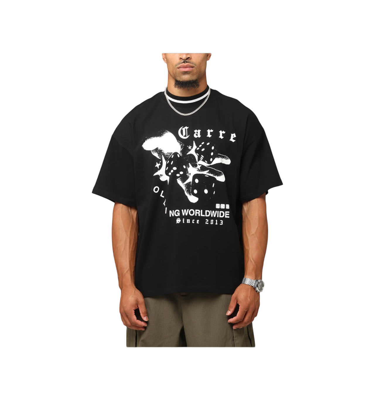 Carre Dice Tee Black