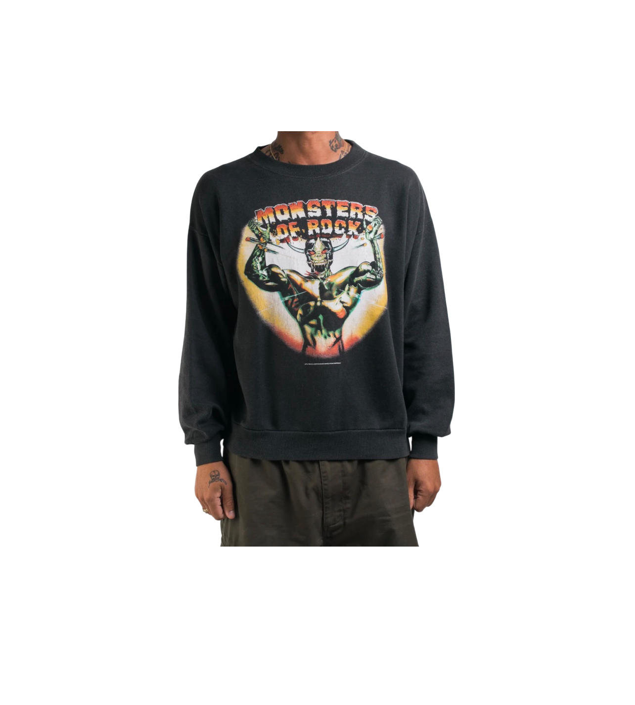 1987 Vintage Monsters Of Rock Tour Crewneck Rare