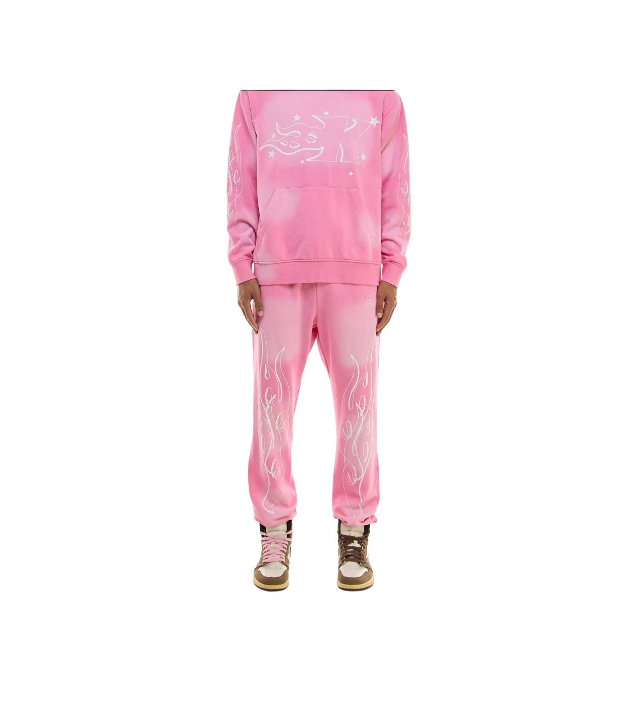 KDNK Pink Flame Hoodie