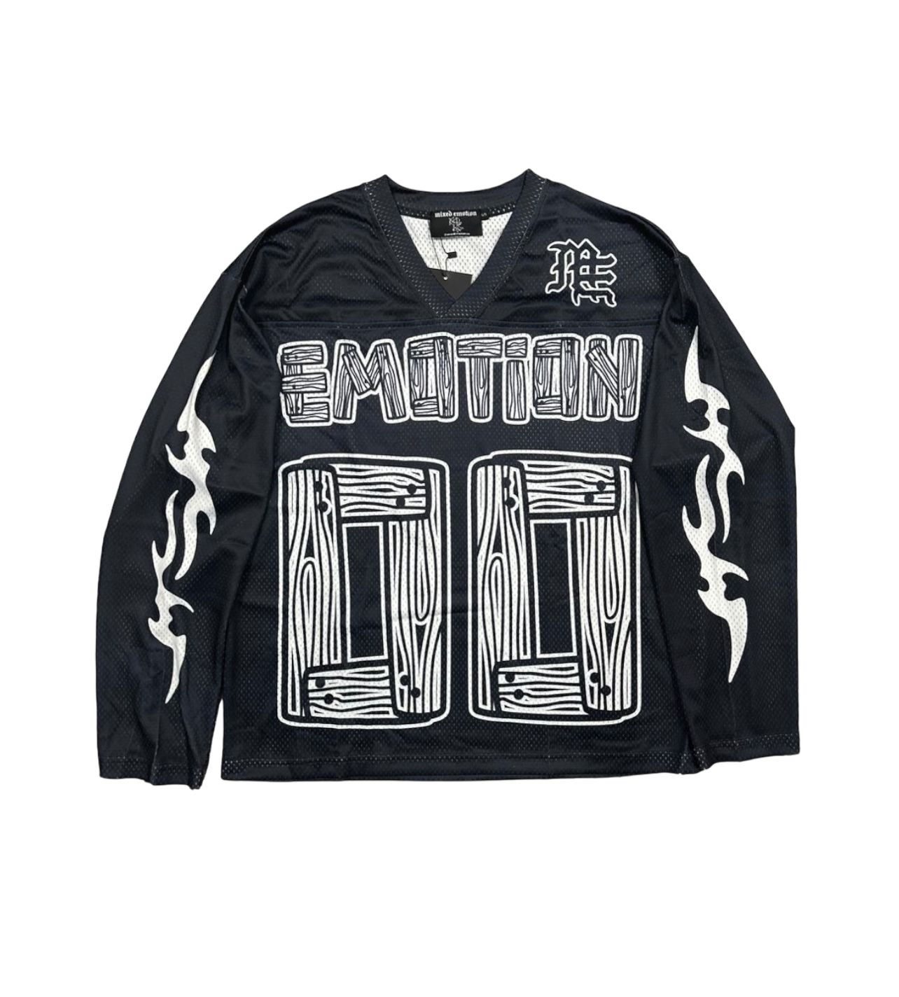 Mixed Emotions Black Mesh Jersey