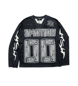Mixed Emotions Black Mesh Jersey