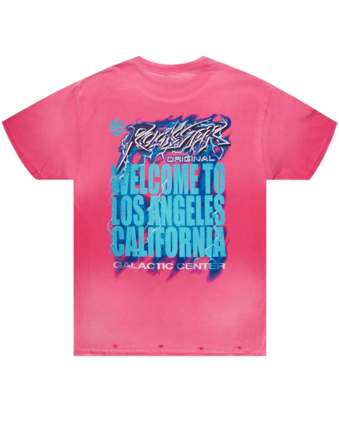 Rockstar Distressed Pink G Truck Tee