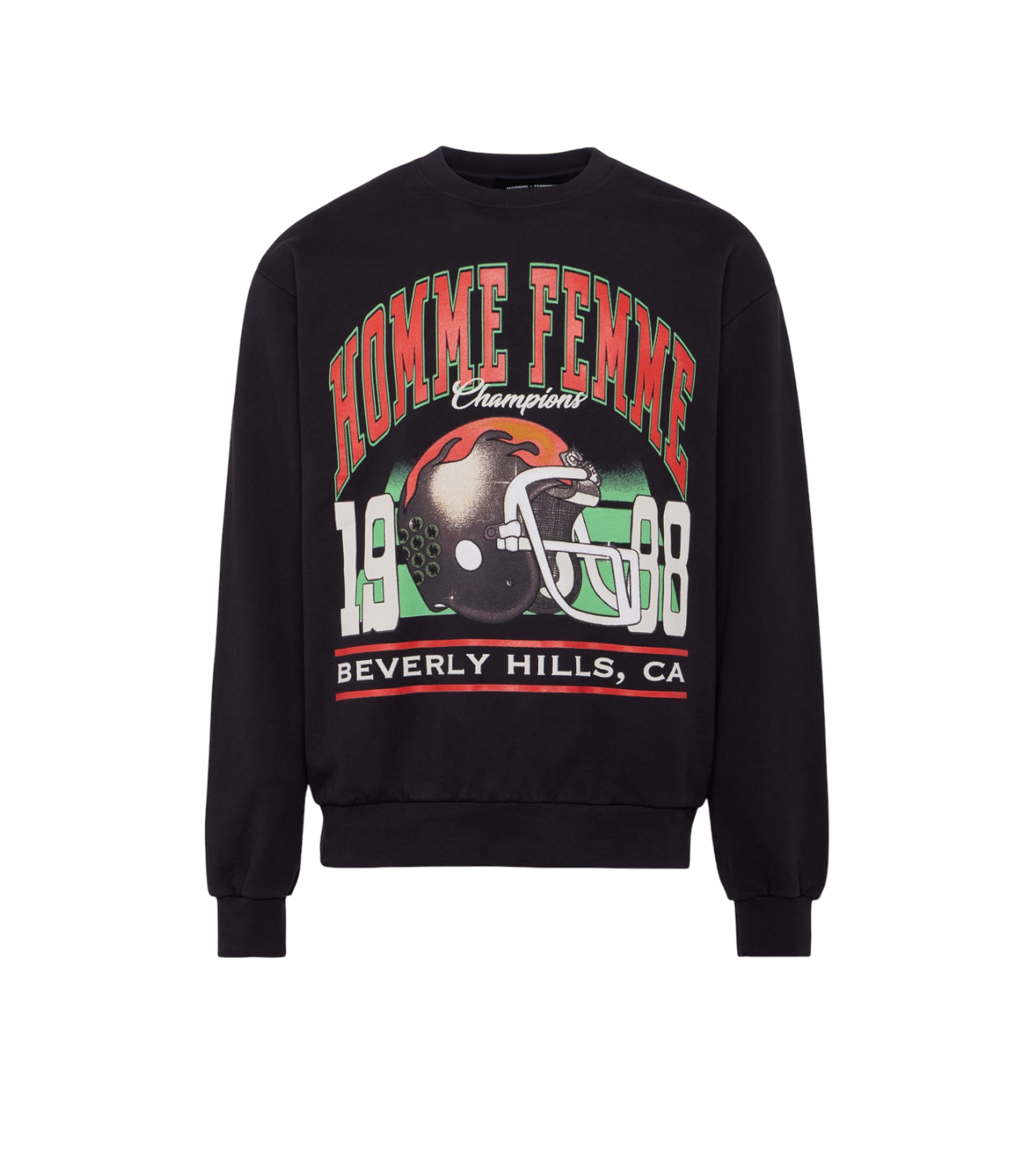 Homme Femme Football 1988 Crewneck