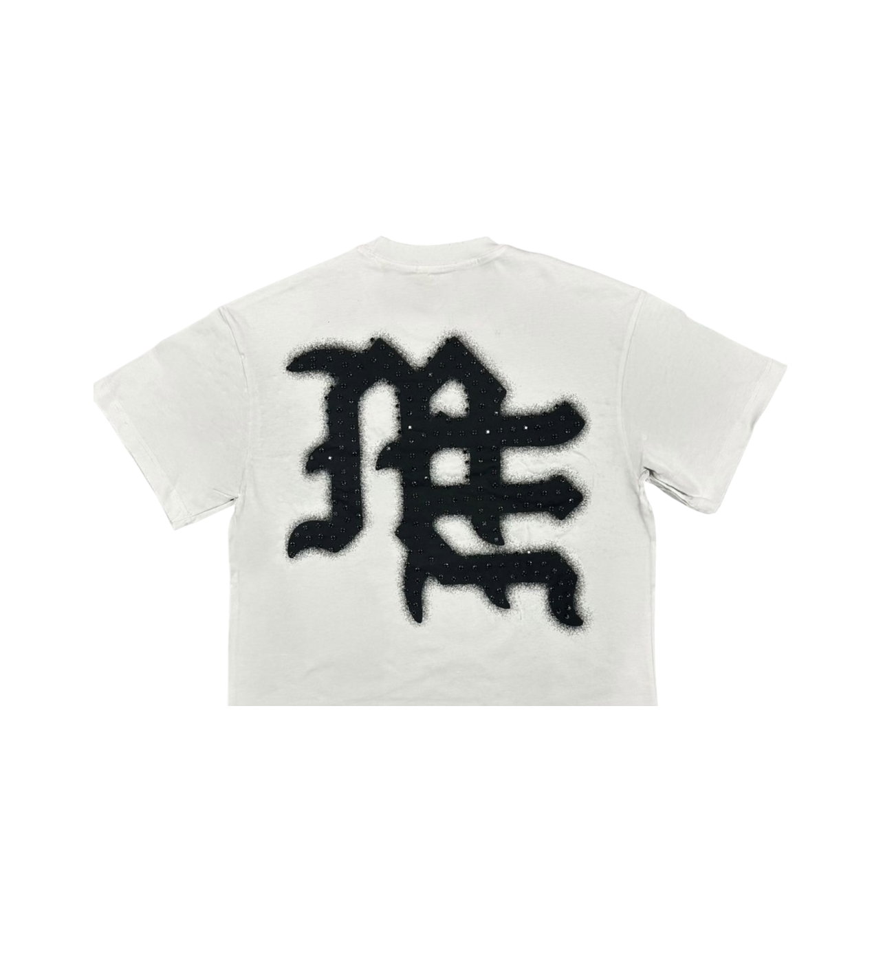 Mixed Emotions Never Die Tee White Rhinestone