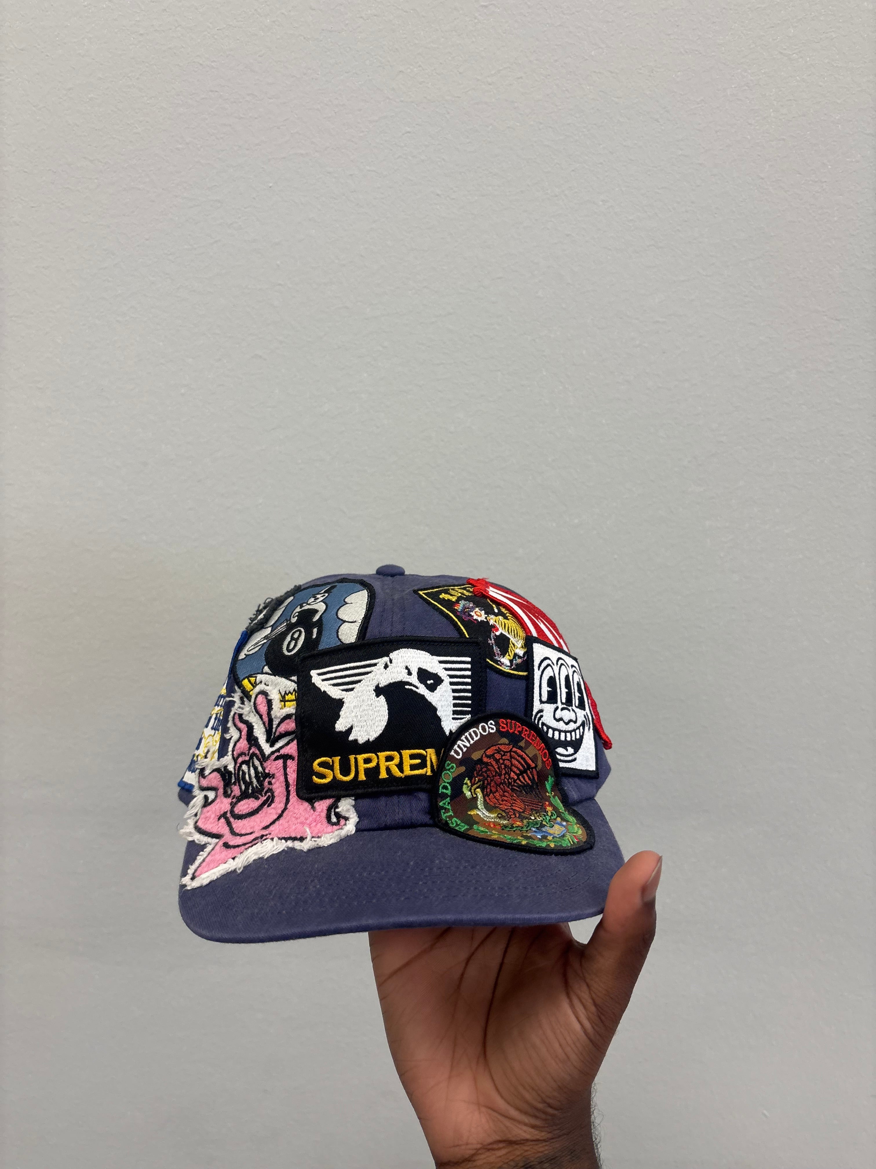 Supreme Patches- 6 Panel Navy SS25